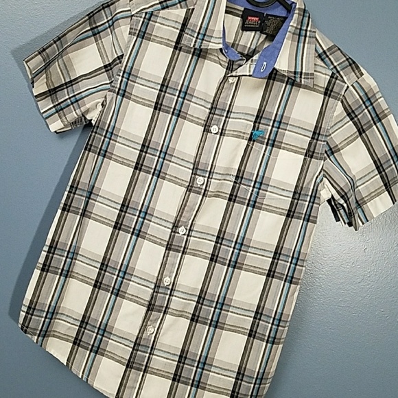 Wrangler Other - WRANGLER Boys Plaid button down shirt sleeve shirt